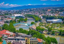 Panoramic view of Tbilisi Georgia